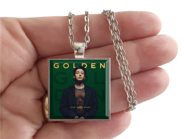 Jung Kook - Golden - Album Cover Art Pendant Necklace