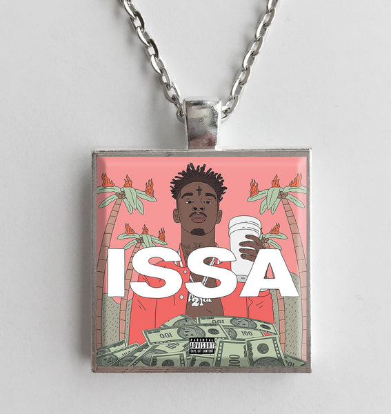 21 Savage - Issa Album - Album Cover Art Pendant Necklace - Hollee