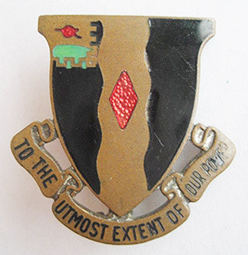 Vintage U.S. 60th Infantry Regiment Brass Enamel Military Pin - Hollee