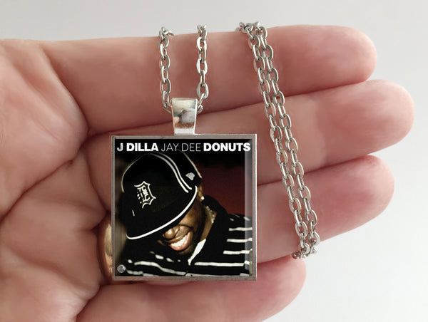 J Dilla - Donuts - Album Cover Art Pendant Necklace