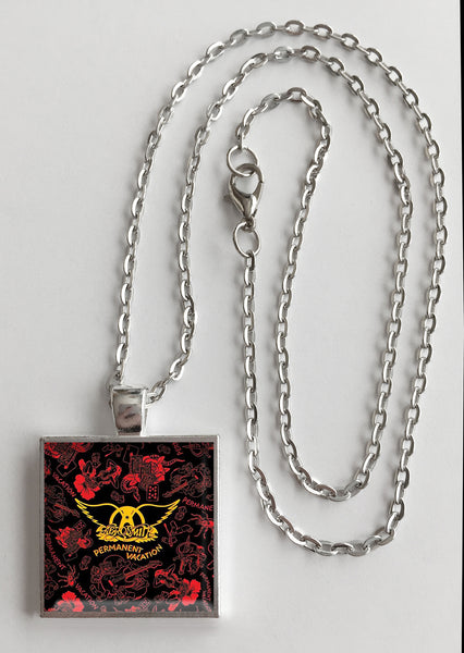 Aerosmith - Permanent Vacation - Album Cover Art Pendant Necklace - Hollee