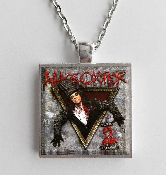 Alice Cooper - Welcome 2 My Nightmare - Album Cover Art Pendant Necklace - Hollee