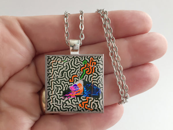 Animal Collective - Tangerine Reef - Album Cover Art Pendant Necklace - Hollee