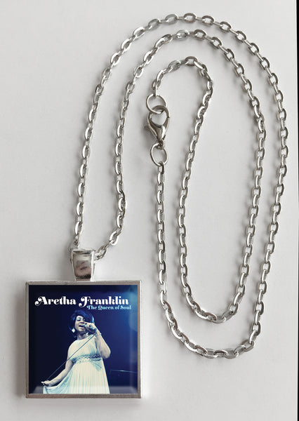 Aretha Franklin - Queen of Soul - Album Cover Art Pendant Necklace - Hollee