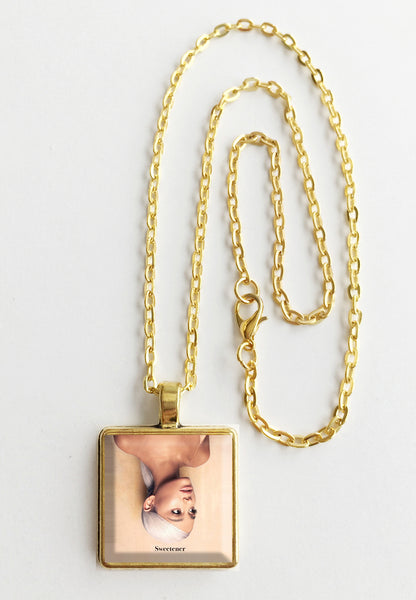 Ariana Grande - Sweetener - Album Cover Art Pendant Necklace (Gold) - Hollee