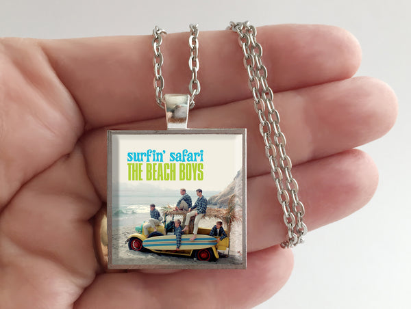 The Beach Boys - Surfin' Safari - Album Cover Art Pendant Necklace - Hollee