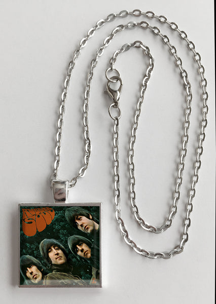 The Beatles - Rubber Soul - Album Cover Art Pendant Necklace - Hollee