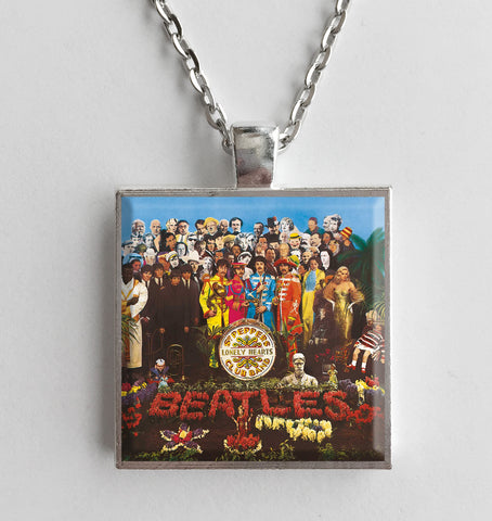 The Beatles - Sgt. Pepper's Lonely Hearts Club Band - Album Cover Art Pendant Necklace - Hollee