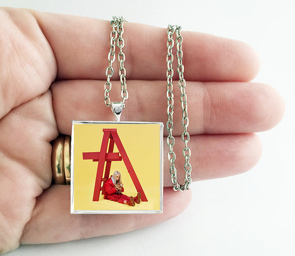 Billie Eilish - Don't Smile at Me - Album Cover Art Pendant Necklace - Hollee