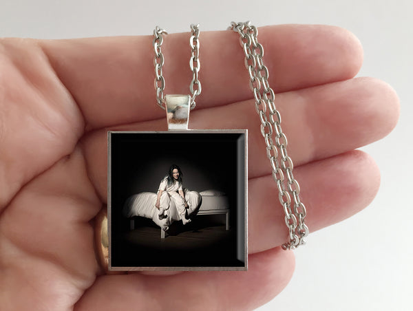 Billie Eilish - When We All Fall Asleep, Where Do We Go?  - Album Cover Art Pendant Necklace - Hollee