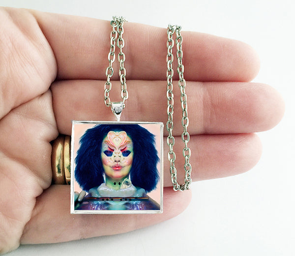 Bjork - Utopia - Album Cover Art Pendant Necklace - Hollee