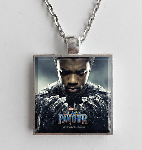 Black Panther - Chadwick Boseman - Album Cover Art Pendant Necklace