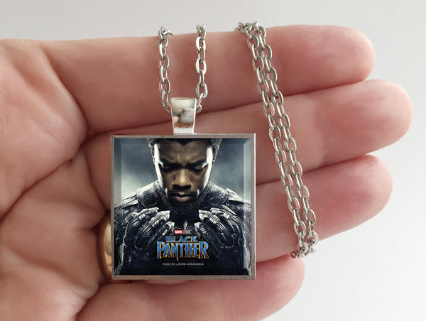 Black Panther - Chadwick Boseman - Album Cover Art Pendant Necklace