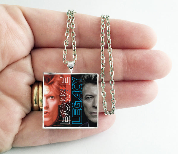 David Bowie - Legacy - Album Cover Art Pendant Necklace - Hollee