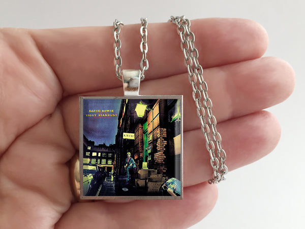 David Bowie - Ziggy Stardust - Album Cover Art Pendant Necklace - Hollee