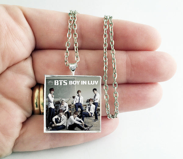 BTS Bangtan Boys - Boy in Luv (v2) - Album Cover Art Pendant Necklace - Hollee