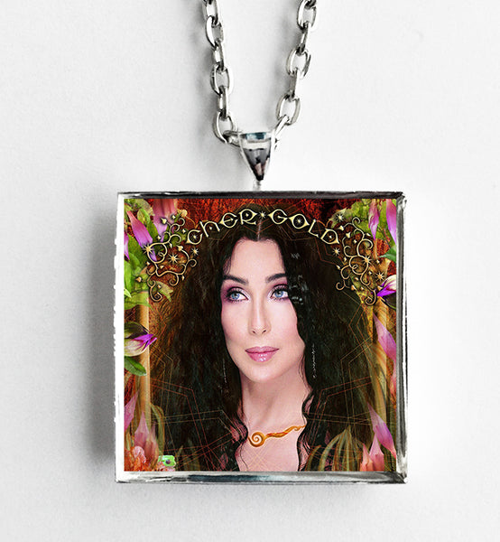 Cher - Gold - Album Cover Art Pendant Necklace - Hollee