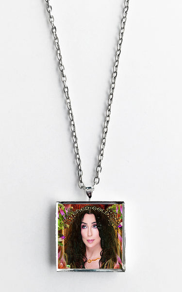 Cher - Gold - Album Cover Art Pendant Necklace - Hollee