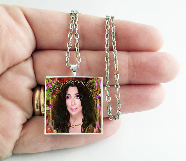 Cher - Gold - Album Cover Art Pendant Necklace - Hollee