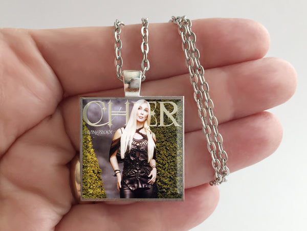 Cher - Living Proof - Album Cover Art Pendant Necklace - Hollee