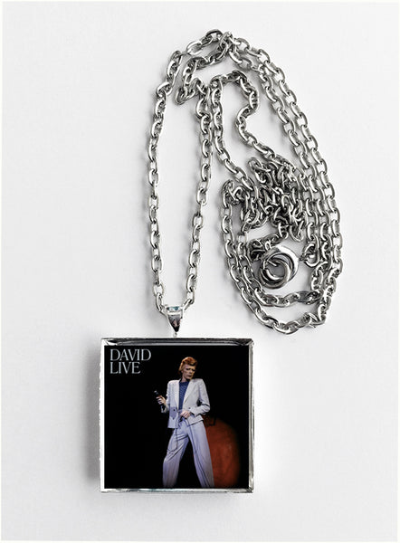 David Bowie - David Live - Album Cover Art Pendant Necklace - Hollee