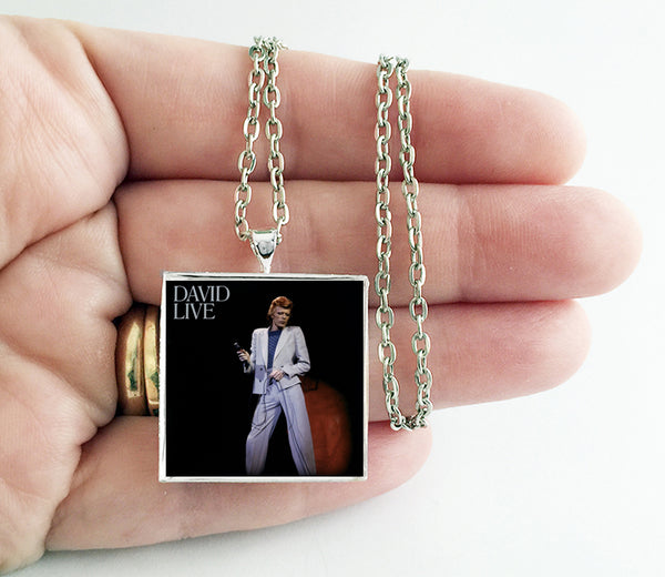 David Bowie - David Live - Album Cover Art Pendant Necklace - Hollee