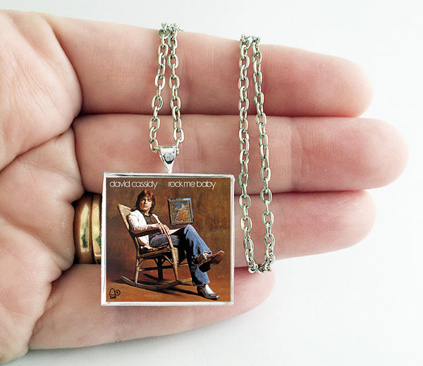 David Cassidy - Rock Me Baby - Album Cover Art Pendant Necklace - Hollee