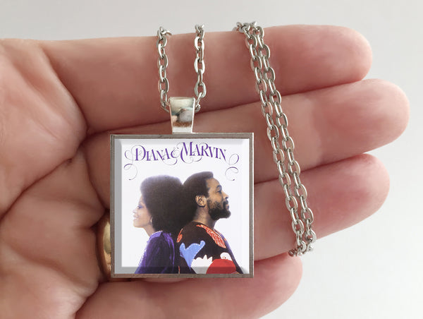 Diana Ross and Marvin Gaye - Diana & Marvin - Album Cover Art Pendant Necklace