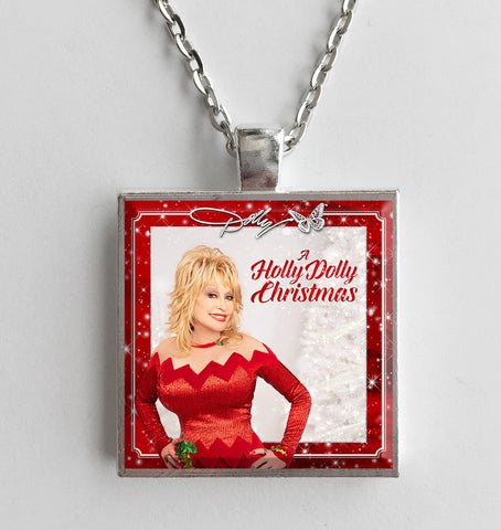 Dolly Parton - A Holly Dolly Christmas - Album Cover Art Pendant Necklace