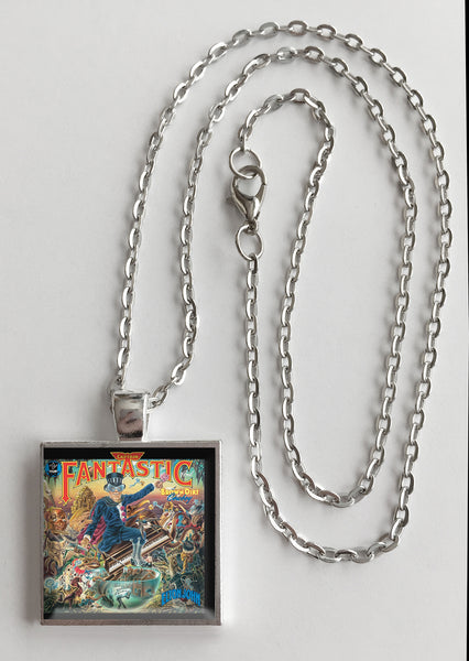 Elton John - Captain Fantastic - Album Cover Art Pendant Necklace - Hollee