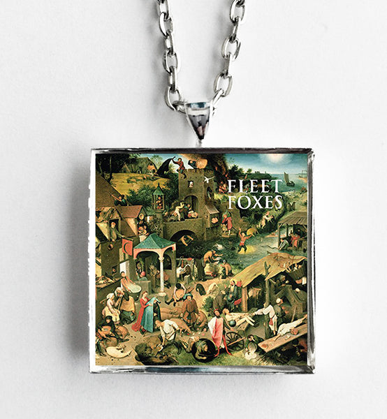 Fleet Foxes - Self Titled - Album Cover Art Pendant Necklace - Hollee