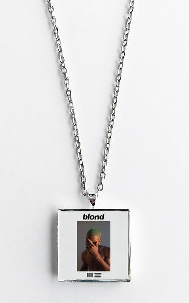 Frank Ocean - Blonde - Album Cover Art Pendant Necklace - Hollee