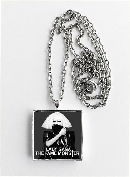 Lady Gaga - Fame Monster - Album Cover Art Pendant Necklace - Hollee