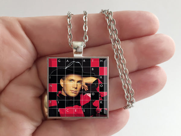 Garth Brooks - In Pieces - Album Cover Art Pendant Necklace