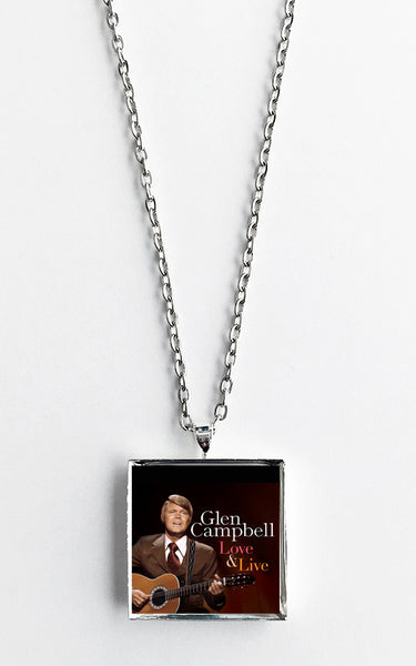 Glen Campbell - Love & Live - Album Cover Art Pendant Necklace - Hollee