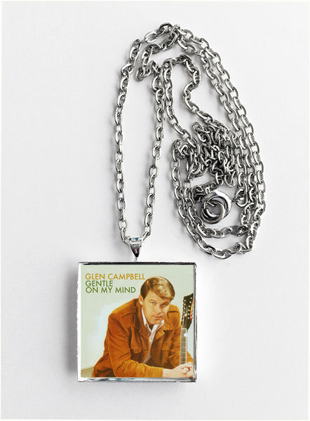 Glen Campbell - Gentle on My Mind - Album Cover Art Pendant Necklace - Hollee