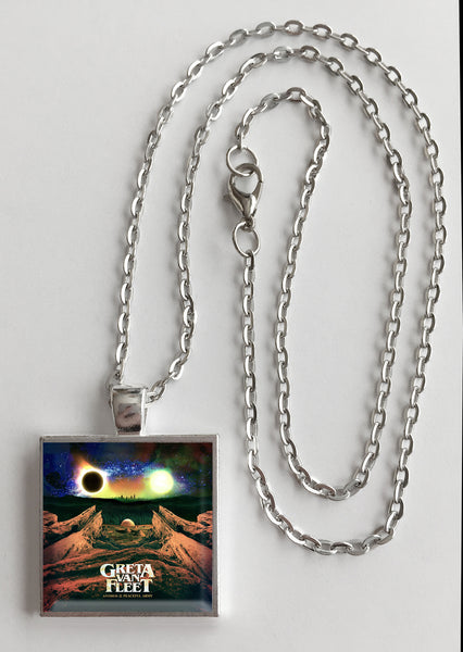 Greta Van Fleet - Anthem of the Peaceful Army - Album Cover Art Pendant Necklace - Hollee