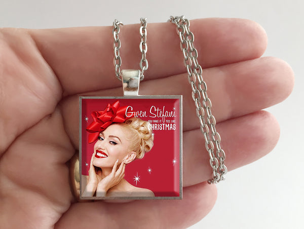 Gwen Stefani - You Make it Feel Like Christmas - Album Cover Art Pendant Necklace - Hollee