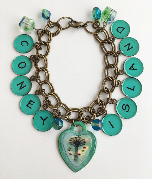 Coney Island NY Parachute Jump Charm Bracelet - Hollee