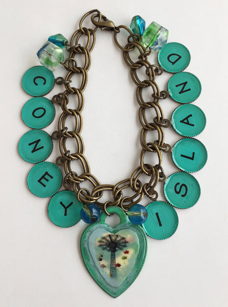 Coney Island NY Parachute Jump Charm Bracelet - Hollee