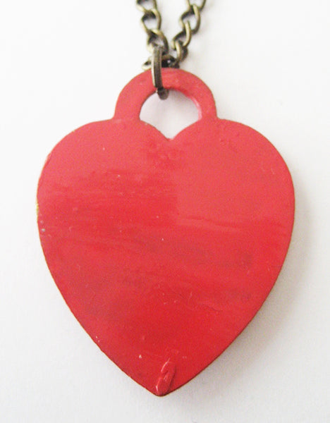 Coney Island NY Bathing Beauty Souvenir Heart Necklace - Hollee