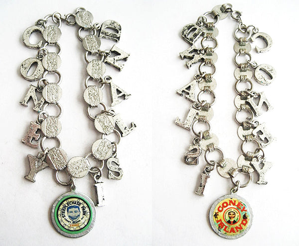 Coney Island Brooklyn Steeplechase Tillie Souvenir Charm Bracelet - Hollee