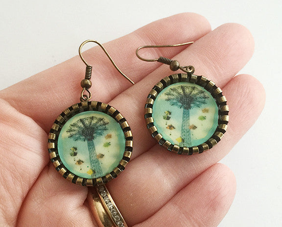 Coney Island Parachute Jump Earrings Brooklyn NY - Hollee