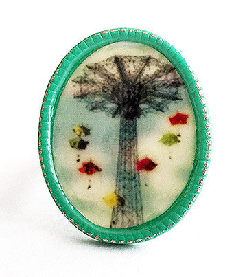 Coney Island Parachute Jump Ring Brooklyn NY - Hollee