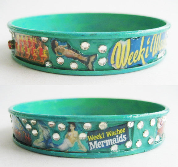 Weeki Wachee Mermaid Souvenir of Florida Bangle Bracelet - Hollee