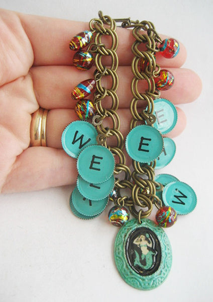 Weeki Wachee Florida Mermaid Charm Bracelet - Hollee