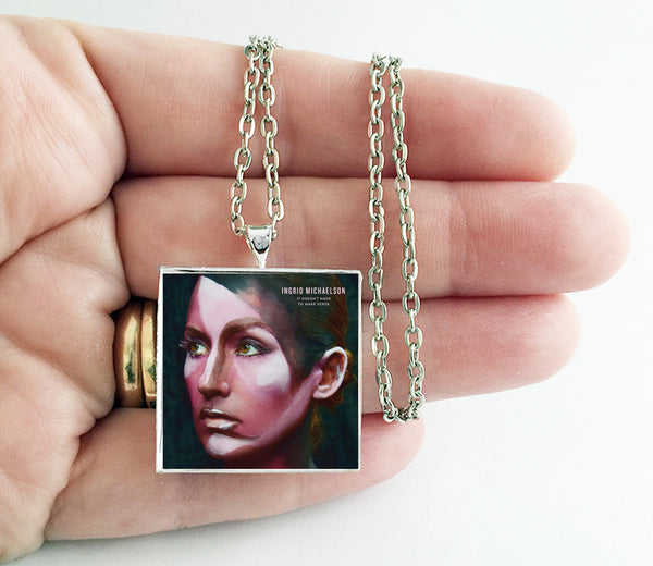 Ingrid Michaelson - It Doesn't Have to Make Sense - Album Cover Art Pendant Necklace - Hollee