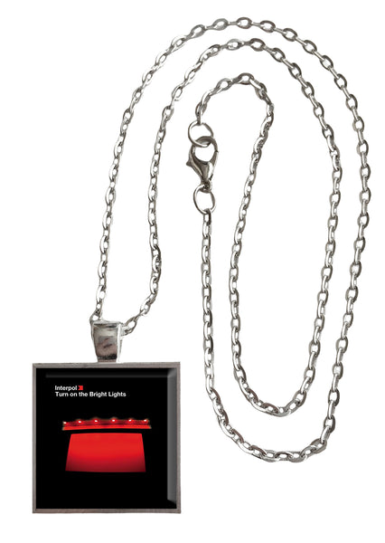 Interpol - Turn On the Bright Lights - Album Cover Art Pendant Necklace