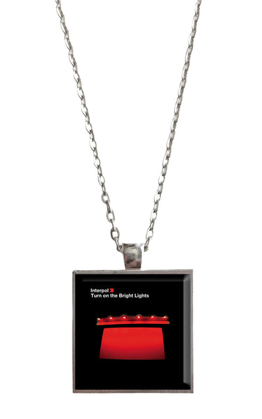 Interpol - Turn On the Bright Lights - Album Cover Art Pendant Necklace