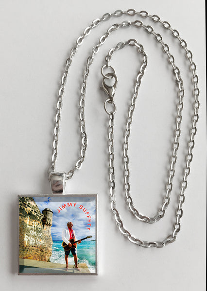 Jimmy Buffet - Life on the Flip Side - Album Cover Art Pendant Necklace - Hollee